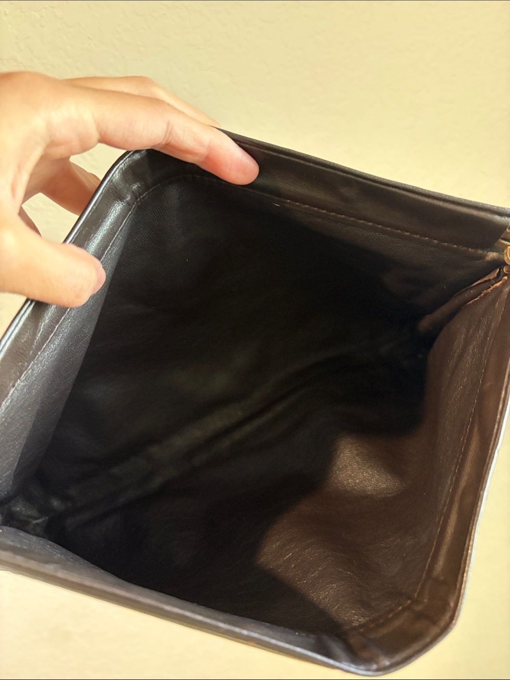 Longchamp Leather Logo Clutch - Picture 5 of 6